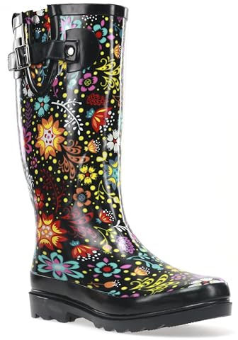 Western Chief Women's Tall Waterproof Rain Boot, Garden Play, 10