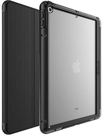 Coque OtterBox Symmetry Folio pour iPad 10,2 (7e gen 2019 / 8e gen 2020 / 9e gen 2021), Antichoc, anti-chute, étui folio de protection fin, testé selon les normes militaires, Noir