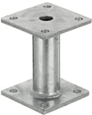 PITZL Pfostenträger Typ 11001.1000 feuerverzinkt, Silber