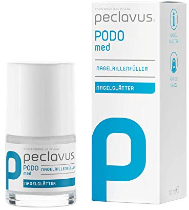peclavus PODOmed Nagelrillenfüller 10 ml | Nagelrillenfüller | für beschädigte & gerillte Nägel | NATRUE-zertifizierte Naturkosmetik