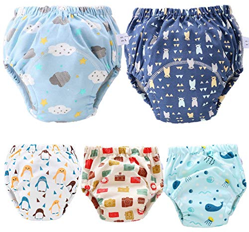 Fanny 5er Baby Trainerhosen Höschen Töpfchentraining Unterwäsche Lernwindel Windeln Windelhose zum Toilettentraining Töpfchentraining Bis 4 Jahre (B, 3 Jahre)