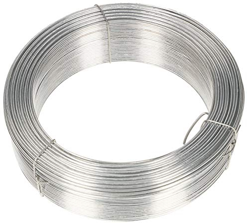 KOTARBAU® Filo da Giardino 1,4 mm 100 m Filo per Legare Le Piante Filo di Tensione Filo per Recinzione Zincato Argento