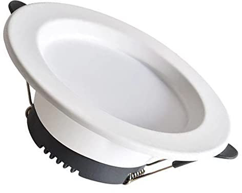 FAZRPIP 9W LED Downlight Deckeneinbauleuchte LED-Flachstrahler Ultradünne runde Einbauleuchten aus Aluminiumlegierung Baffle Trim Panel Light eingebettetes Lochlicht