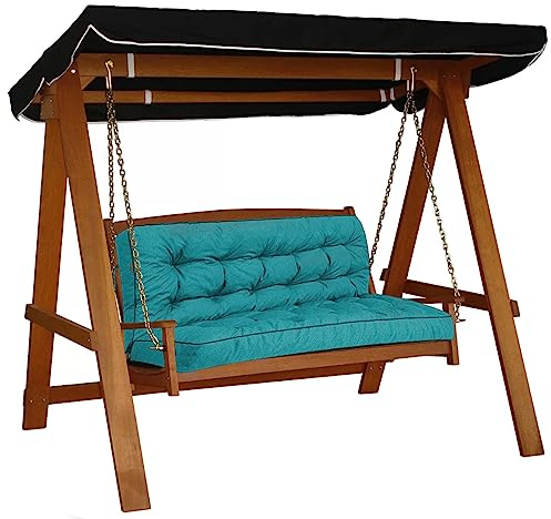 FUYAO Bench Cushion, Seat Cushion, Bench Cushion + Back Cushion for Garden Bench, Thickened Cushion for Hollywood Swing, Waterproof Garden Bench Replacement Cushion, Easy to Clean, Outdoor/Indoor