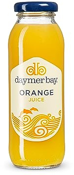 Daymer Bay - Orange Juice, Refreshingly Fruity, Natural Ingredients, Not from Concentrate, Vegan, Gluten Free, 100% British Recyclable Packaging 12 x 250ml Glass Bottles