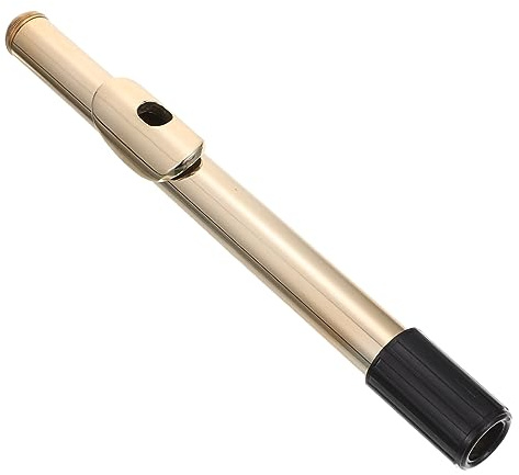16-loch Weißmessing Metallflöte Gold, Flötenkopfstück | Nickelbeschichtet, Glatte Gratfreie Oberfläche, Leicht zu Reinigen, für Schüler und Profis