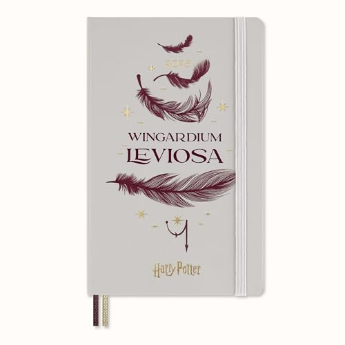 Moleskine Weekly Planner Collezione Incantesimi del Mondo Magico Harry Potter Wingardium Leviosa , Agenda Settimanale 12 Mesi, Copertina Rigida Fosforescente, Formato Large 13 x 21 cm