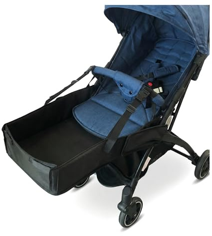 Universal Kinderwagen Fußstütze Verlängerung 50x30 cm - Ergonomische Beinstütze für Kinderwagen mit Armlehnen - Einfach Montiert in 30 Sekunden - Maximierter Komfort für Babys bis 15 kg