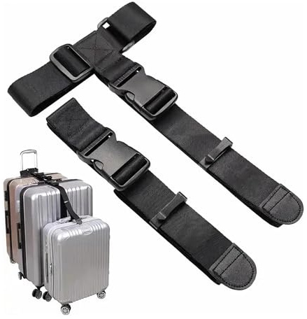 Anopo Sangles à Bagages pour Relier Deux Valises avec Tapis Expansion Réglable Sangles de Connexion au Sac pour Voyage Randonnée
