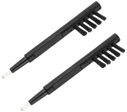 MEISH 2pcs Hearing Aid Cleaning Brush with Magnet and Wax Loop Multifunctional Cleaning Accessories for Hearing Aid Earbuds