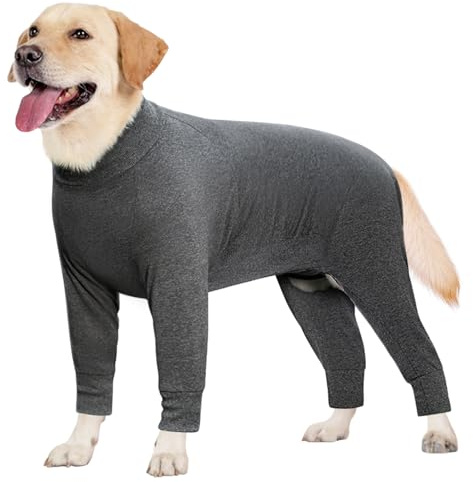Oslueidy Hunde Bodysuit Hundebody Nach Op Erholung Anzug für Hunde nach der Operation Hund Pyjamas Bodysuit Ganzkörper Große mittlere Hund Erholung Onesie Chirurgie