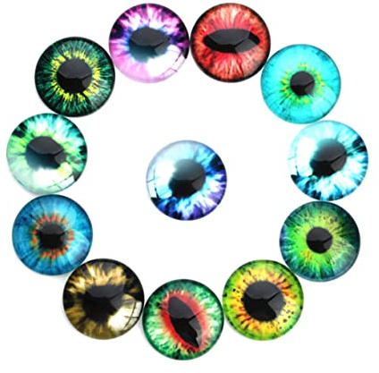 KONTONTY 20stücke Glasaufnäher Edelsteinpaste Imitiert Runde Glasdruckknöpfe Gemischte Farbe Zubehör Für Diy-schmuckherstellung Geeignet Für Schmuck Uhren Und Bilderdekoration