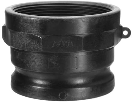 PATIKIL Poly Cam Lock Fittings, Teil A 4 Männlicher Adapter x 4 Weibliches NPT-Gewinde Cam Groove Schlaucharmaturen Polypropylen Cam Lock Fittings, Schwarz