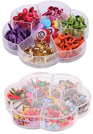 Tofficu Metal Brads Für Mädchen Mischfarben Handgemachte Materialien Für Bastelprojekte Für Scrapbooking Und Kreative Aktivitäten