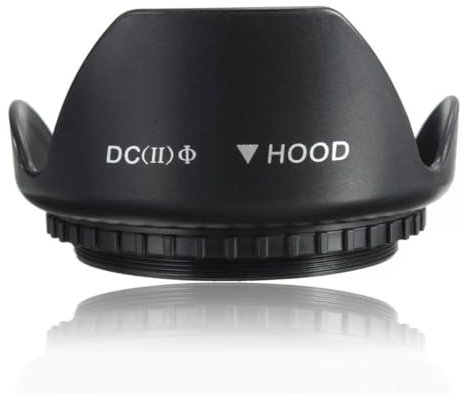 TECHZOCO Parasol Digital con Lente de Flor de tulipán, Parasol de Lente Cámara, Capucha de Lente Cámara, Parasol tulipán Cámara, Compatible con Canon, Nikon, Sony, Pentax, Apto para 58 mm