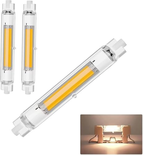 GFDYTG Lampen,30W R7S LED 118mm Ersatz für 300W Halogenlamp,R7S LED COB Glühbirne Warmweiß 3000K 3000LM,Kein Flackern,360°Abstrahlwinkel,LED Leuchtmittel,2er Pack