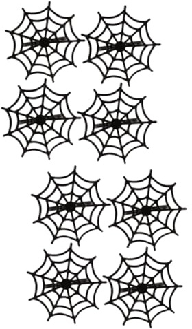 PRETYZOOM 2 Sätze Spinnennetz Serviettenringe Halloween Zubehör Halloween Dekorationen Für Den Innenbereich Halloween Spinne Spinnennetz Spinnenkuchen Dekorationen 4 Stücke * 2
