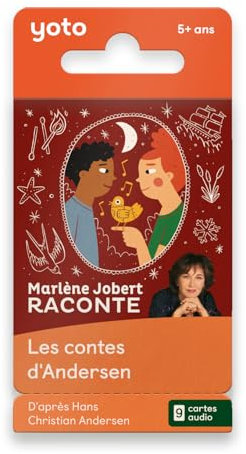 Yoto Marlène Jobert cuenta… Los cuentos de Andersen, Audio para Niños en francés, para escuchar en narradora de noche Caja de historias Yoto Player y Mini, Primeros cuentos de 5 a 10 años