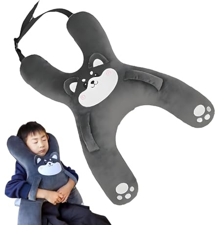 Oreiller de Voiture pour, Coussin de, Soutien de la tête, Coussin Ergonomique en Forme de H, Coussin Respirant Doux et Confortable pour garçons et Filles