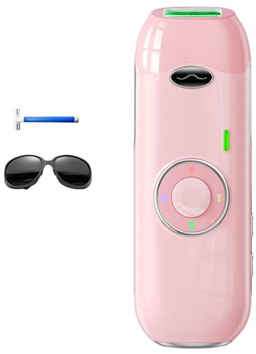 Haarlosy IPL Geräte Haarentfernung - Laser Haarentfernungsgerät Maximale Energie von 22J Schmerzfreie Ideal für Zuhause, Geeignet für Damen Herren am Körper, Gesicht, Achseln, Beinen (Rosa)