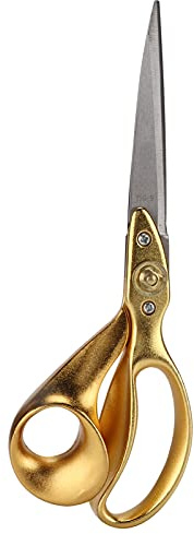Tijeras de bordado Hoseonfn, para costura en el hogar, herramienta de manualidades prácticas, para cortar telas, accesorios para hacer ropa (Oro)