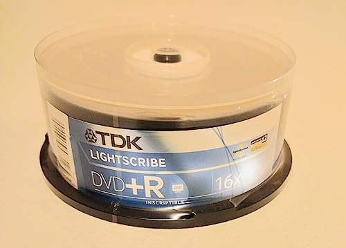 TDK16x DVD+R Lightscribe 30 Pack mandrino (fuori produzione dal produttore)