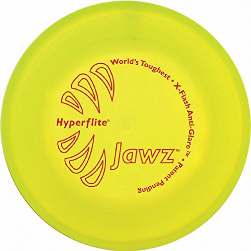 Bissfeste Hunde Frisbee Hyperflite Jawz mit Anti-Glanz-Effekt GELB