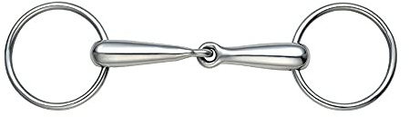 Shires creux Bouche lâche Bague Mors, S/STEEL