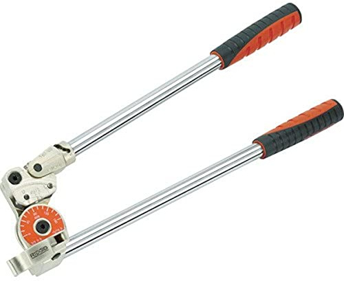 RIDGID 38033 Model 604 Heavy-Duty Instrument Bender, 1/4-inch Tubing Bender for Bends Up to 180 Degrees, Pipe Bender,Silver