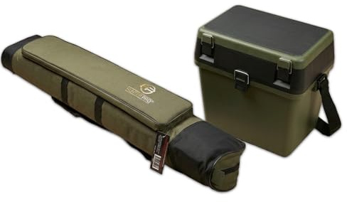 Hunter Pro Shooting Range Accessory Gift Set: 50 Padded Soft Rifle Case & Heavy-Duty ABS Field Tool Box