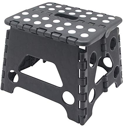 EDP - Sgabello Pieghevole Max 80 kg, Colori Assortiti, 21 x 28,5 x 25 cm