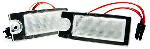 2 x LED matrícula iluminación de matrícula lámpara Xenon Iluminación 6000 K