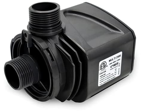 Bomba de agua sumergible Sicce Multi Quiet 2500, 715 GPH, caudal ajustable para acuarios, estanques, jardín acuático y hidropónicos