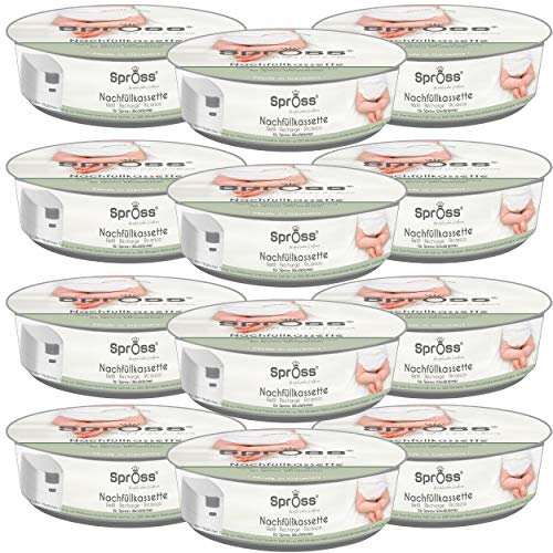 Spross® påfyllningskassetter för Spross blöjhink (förpackning med 12) • Luktsäker film mot obehaglig lukt • Upp till 190 blöjor per kassett • Slangsystem utan enkelvridning