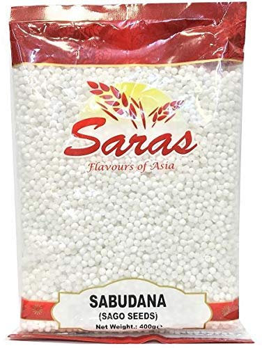 Saras Sago Seeds | Sabudana | Tapioca - 400g Pack