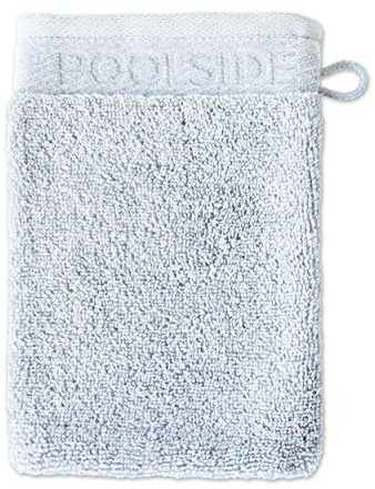 Möve Poolside Gant de Toilette 20 x 15 cm, Serviette – Fabriqué en Allemagne, 100% Coton, Argent (Argent)