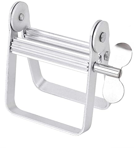 VICMAT Tubenquetscher Metall Tubenausdrücker Maschine, Zahnpasta Creme Handlotion Tönungscreme Tubenpresse Set,Auspressgerät für Zahnpasta