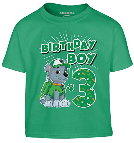PAW PATROL - Geburtstag 3 Jahre Birthday Boy Kinder Jungen T-Shirt