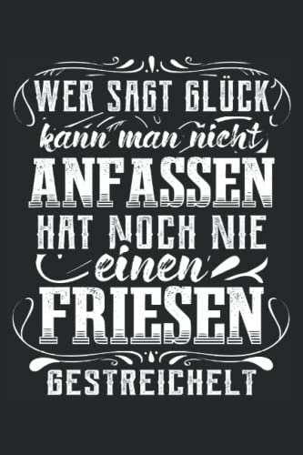 Friesen Pferd Notizbuch (liniert) Glück Spruch Pferde Reiterin