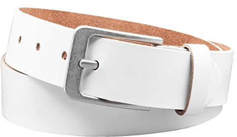 Vascavi Ledergürtel, 4 cm breit, Echtes Leder, Unisex Gürtel für Damen und Herren, MADE IN GERMANY, AM56-SL