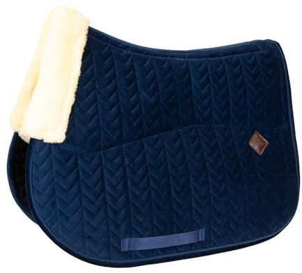 Kentucky Horsewear - Samt Schabracke - Satteldecke - Hautfreundlich - Springen - Marine