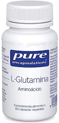 Pure Encapsulations L-Glutamina | Rápida Absorción | 60 Cápsulas | Aminoácido más abundante en el organismo · Forma libre de fácil dosificación