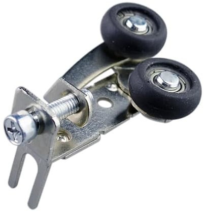 Canvia 4 pièces/Ensemble Rouleaux de Porte de Placard coulissante Rouleau de Porte Miroir réglable 32-44mm for Portes de Placard Miroir à Cadre en Acier, Roue en Caoutchouc