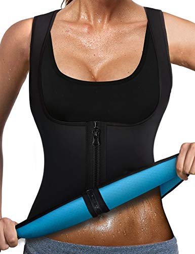 DownLTL Faja Reductora Adelgazante Mujer Neopreno Traje Sauna para Deporte Fiteness Body shaper Moldeador Chaleco Pérdida de Peso
