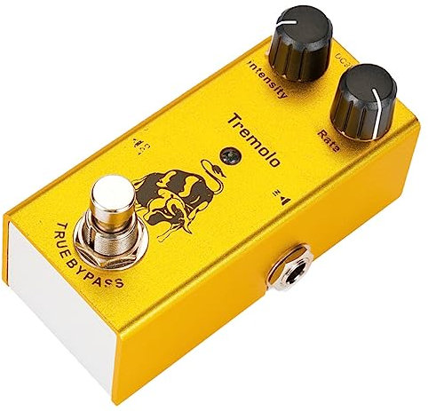 BESTonZON Mini Guitar Tremolo Effect Pedal True Bypass Simulation for Electric Guitar Compact Classic Tube Amplifier Boost