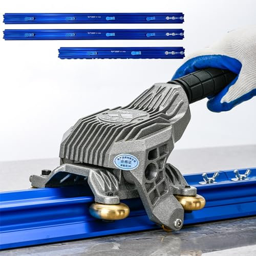 TAHALI Manual Tile Cutter Large Format Tile Cutting Machine with Build-in Suction Cups Tile Push Knife Tile plier, for 2.2m/2.3m/3m/3.8m Ceramic Tile Cutter,3.8m