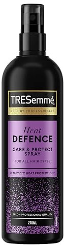 TRESemmé Care & Protect Heat Defence Spray- Reduces Breakage by Up to 82% & Prevents Brittle & Dull Hair- Heat Protection Up to 230°C for Smooth, Healthy Hair 270ml