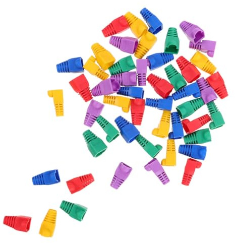 Gadpiparty Lot de 100 Gaines De pour Câbles Réseau Compatibles Cat5/6/7 Faciles À Installer Et À Retirer