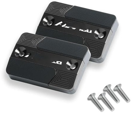 Vorne Hinten Flüssigkeit Reservoir Abdeckung Für ADV 160 Motorrad Vorne Kupplung Bremsflüssigkeit Reservoir Kappen Öl Tank Abdeckung Motorrad Bremsflüssigkeit Kappe(Black)
