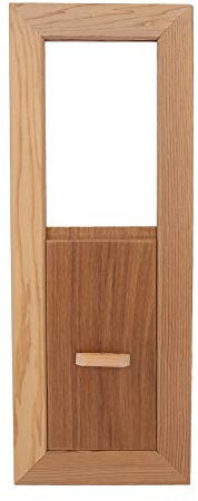 Tefola Rejilla de ventilación de madera para sauna de 34 x 13 x 1 cm, rejilla de ventilación de madera, panel de ventilación de madera de cedro, accesorio de sauna